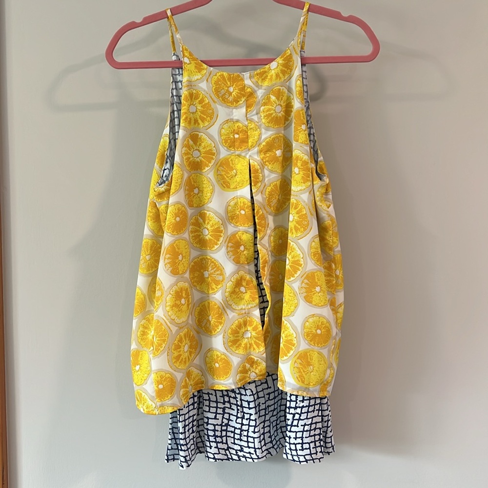 Anthropologie- Porridge lemon tank, M - Picture 2 of 6
